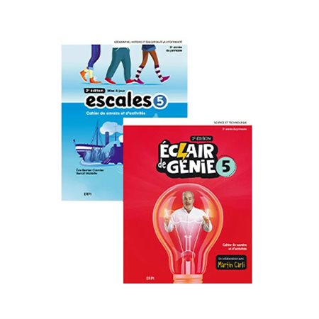 Combo - Éclair de génie et Escales 5e année 2e édition