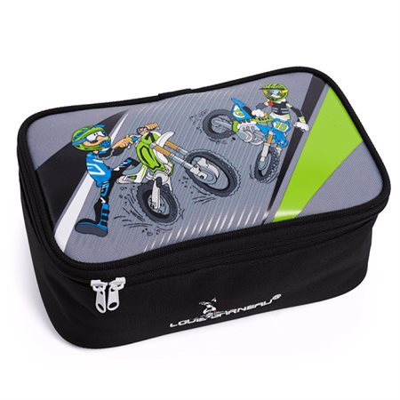 Étui à crayons rectangulaire Motocross