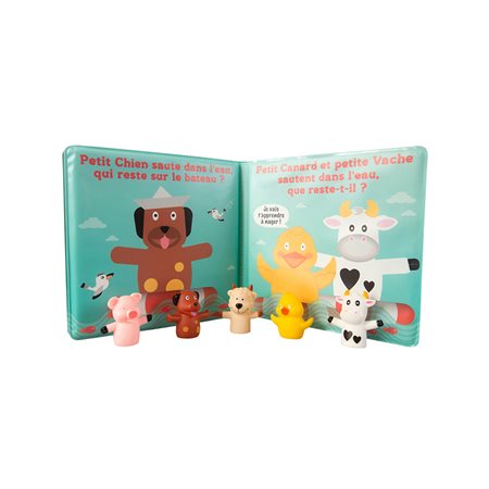LUDI - Bath Book w / 5 Finger Puppets FR