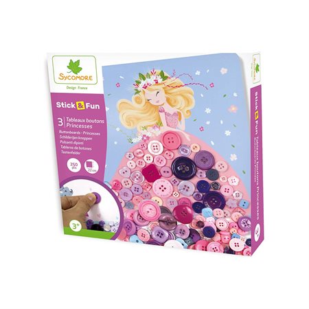 Stick'N Fun - SM 3 Buttons - Princesses 