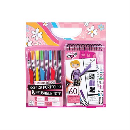 Fashion Angels- Feuilles à croquis de mode avec étui