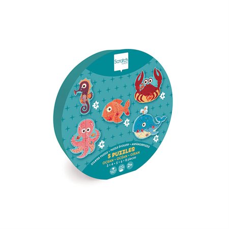 Scratch - Ocean Scalable Puzzles 3-4-5-6-8 pieces