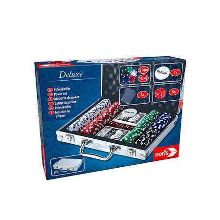 Jeu de poker en mallette