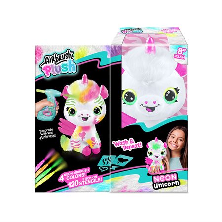 Airbrush - Plush Pegasus unicorn neon