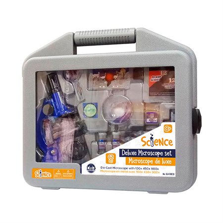 Deluxe Microscope 900x in a case 62 pieces