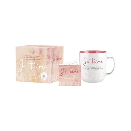 Tasse inspirante “Je t’aime”
