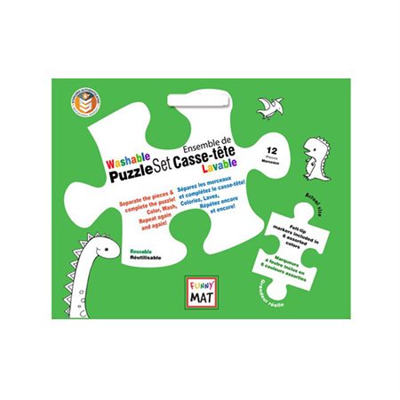 Casse-tête lavable FUNNY MAT Dinosaures (12 pièces)