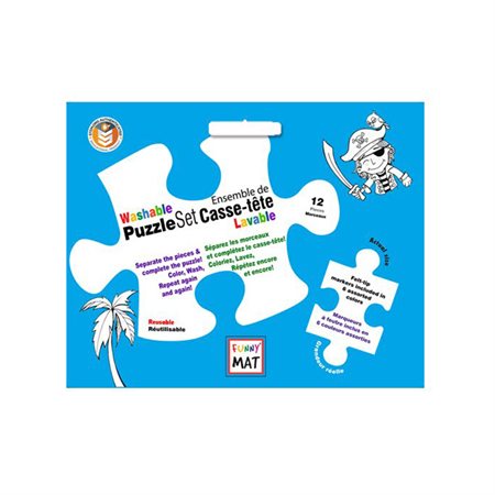 Casse-tête lavable FUNNY MAT Pirates (12 pièces)