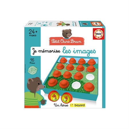 Educa - Je mémorise les images - Petit ours brun French Version