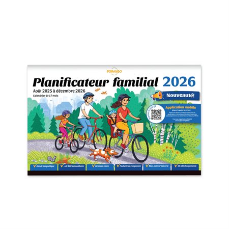 Planificateur familial POMANGO - Août 2025 à décembre 2026