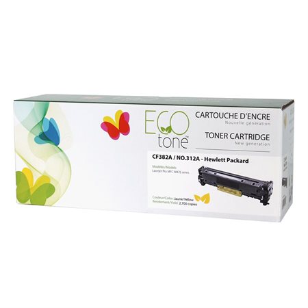 Cartouche de toner laser remise à neuf HP #312A CF382A Jaune