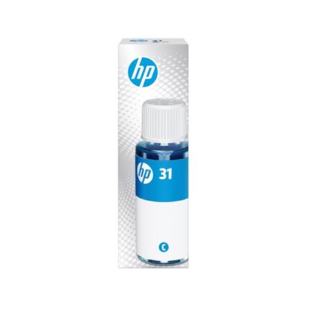 Bouteille d'encre cyan authentique HP 31