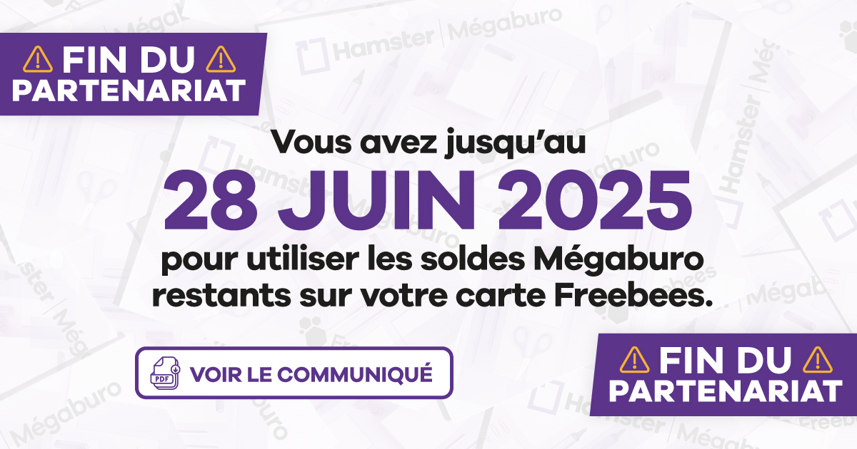 Fin du partenariat Freebees