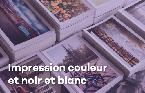 Impression couleur et noir et blanc